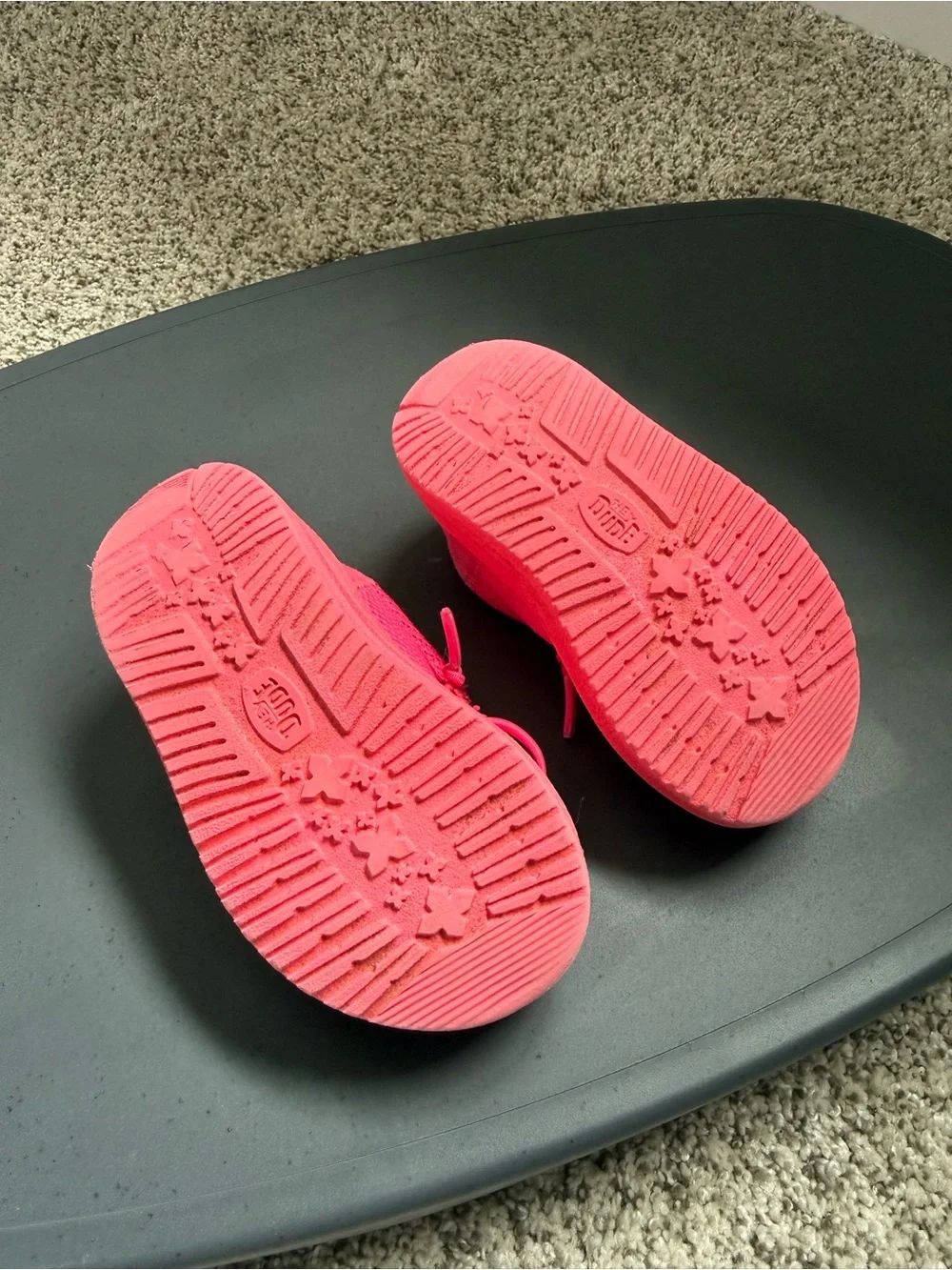 Hey Dude Kids Hot Pink Slip-On Sneakers